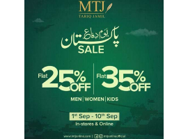 Yaum e Difa Sale By MTJ Brand Get FLAT 25% & 35% OFF